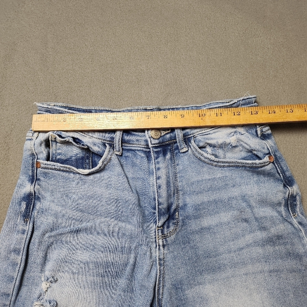 Judy Blue Distressed straight leg jeans Size 5 / 27 - Picture 10 of 12
